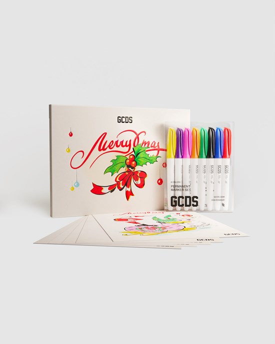Gadgets GCDS Xmas Cards And Markers Set Homme Multicolore | 107923-HVZ