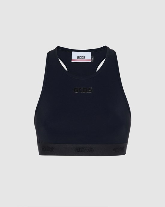 Hauts GCDS Sport Top Femme Noir | 415983-ZDT