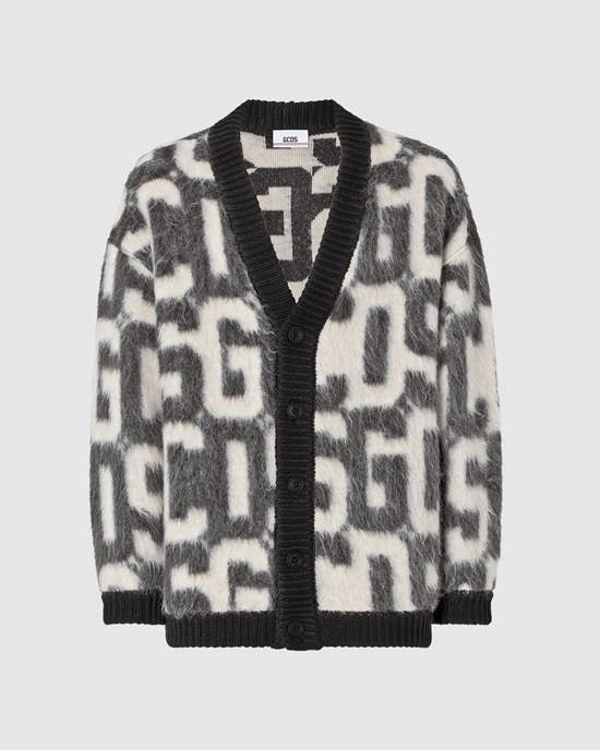 Knitwear GCDS Monogram Cardigan Femme Multicolore | 940675-TJR