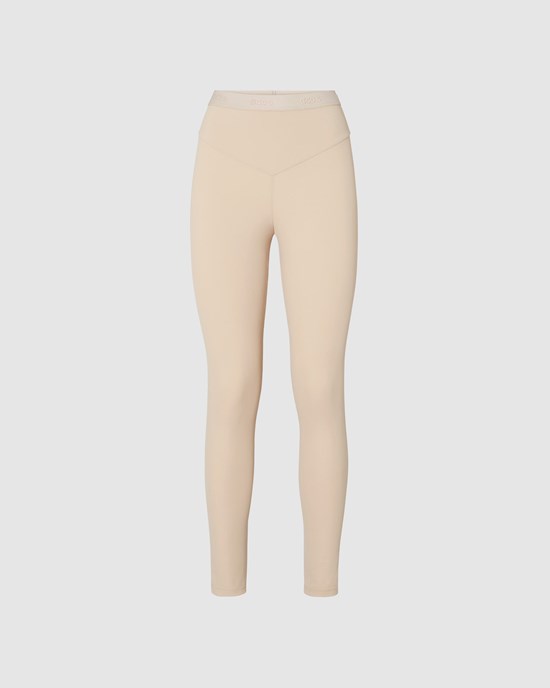 Leggings GCDS Sport Leggings Femme Nude | 387150-QXV
