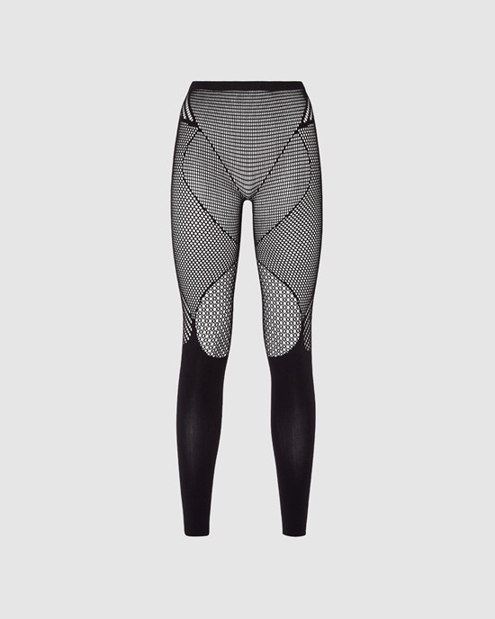 Leggings GCDS Venom Leggings Femme Noir | 347602-KXH
