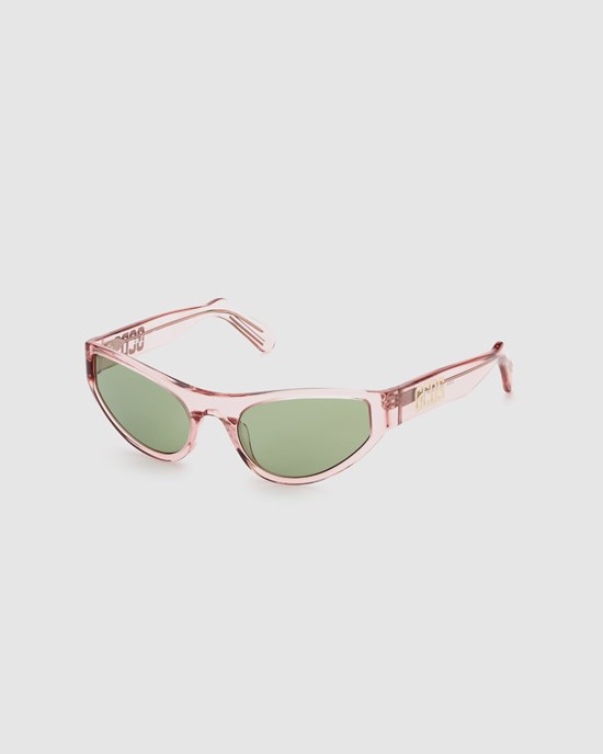 Lunettes de Soleil GCDS Gd0024 Cat-eye Sunglasses Homme Rose | 462850-HCB