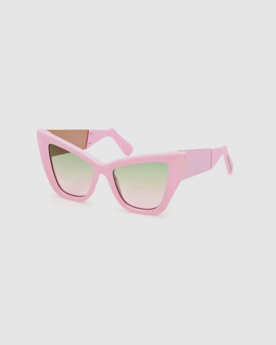 Lunettes de Soleil GCDS Gd0026 Cat-eye Sunglasses Femme Rose | 534217-FQD