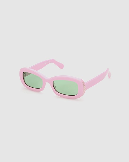 Lunettes de Soleil GCDS Gd0027 Oval Sunglasses Homme Rose | 053276-OWX