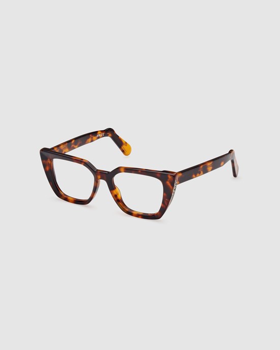 Lunettes de Soleil GCDS Gd5012 Cat-eye Eyeglasses Femme Tortoise | 562130-HMV