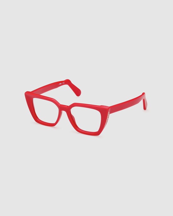 Lunettes de Soleil GCDS Gd5012 Cat-eye Eyeglasses Femme Rouge | 705431-GXE