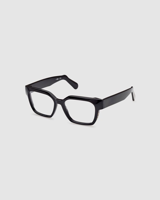 Lunettes de Soleil GCDS Gd5013 Squared Eyeglasses Femme Noir | 280956-SLI