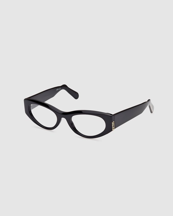 Lunettes de Soleil GCDS Gd5016 Cat-eye Eyeglasses Femme Noir | 421987-UGV
