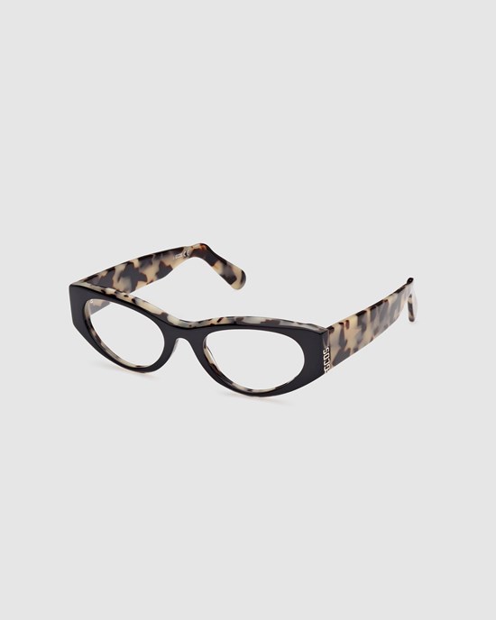 Lunettes de Soleil GCDS Gd5016 Cat-eye Eyeglasses Homme Tortoise | 745091-MFG