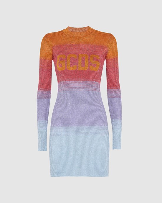 Peignoir GCDS Lurex Degradé Robe Femme Multicolore | 510723-RTU