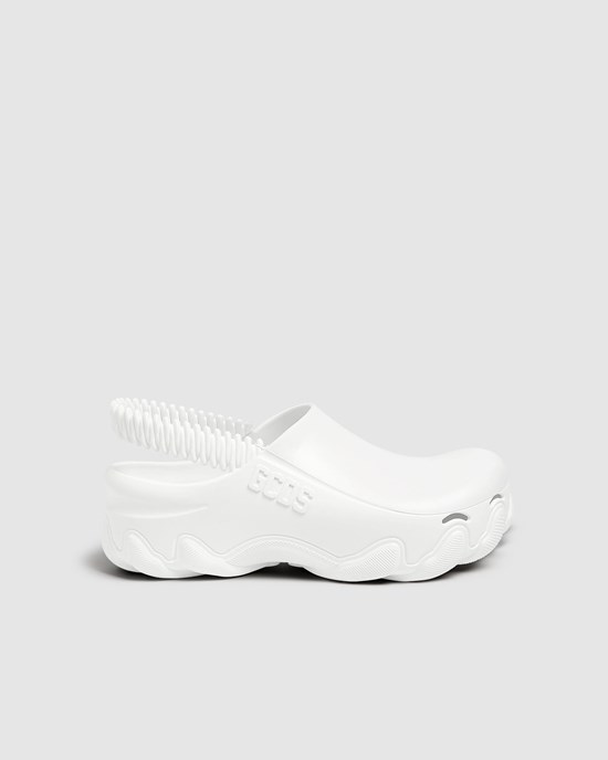 Sabots GCDS Ibex Clogs Homme Blanche | 451037-LMQ