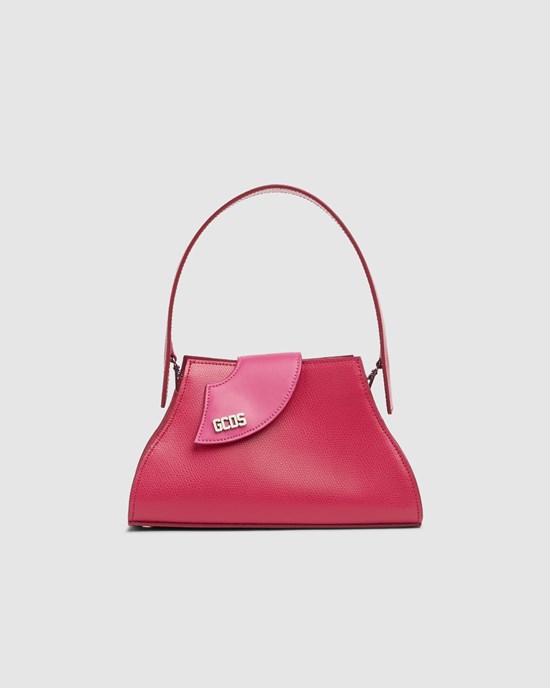 Sacs GCDS Comma Handbag Femme Fushia | 267053-MDZ