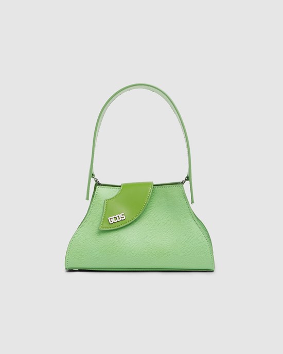 Sacs GCDS Comma Handbag Femme Vert | 769405-QWV