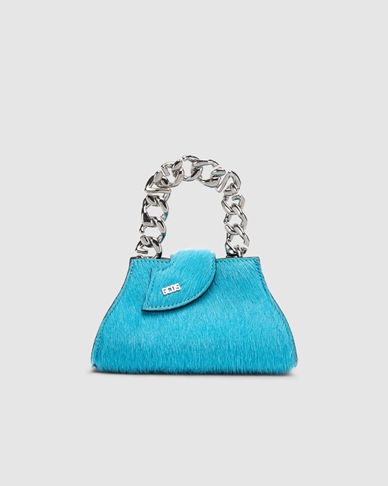 Sacs GCDS Comma Mineral Baby Bag Femme Bleu Clair | 564893-EKP