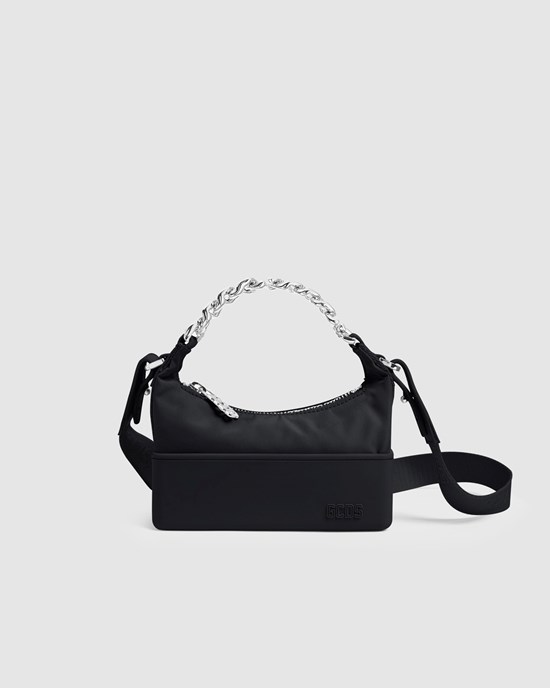 Sacs GCDS Nylon Matilda Bag Femme Noir | 078145-OHZ