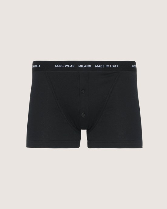 Sous Vêtement GCDS Basic Gcds Wear Boxer Homme Noir | 416938-OIT
