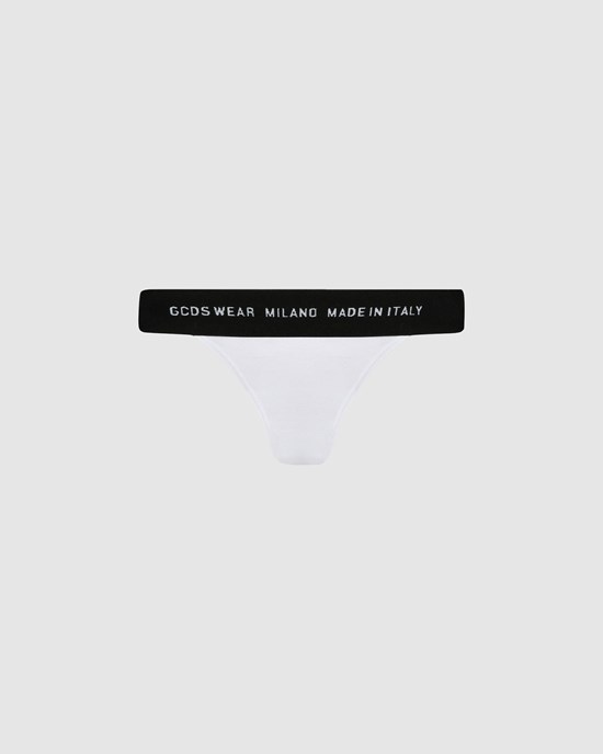 Sous Vêtement GCDS Wear Slip Femme Blanche | 265387-VAK