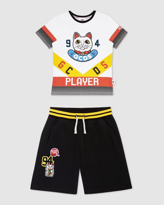 Sweat À Capuche GCDS Kittho Tracksuit Enfant Multicolore | 140358-SLT