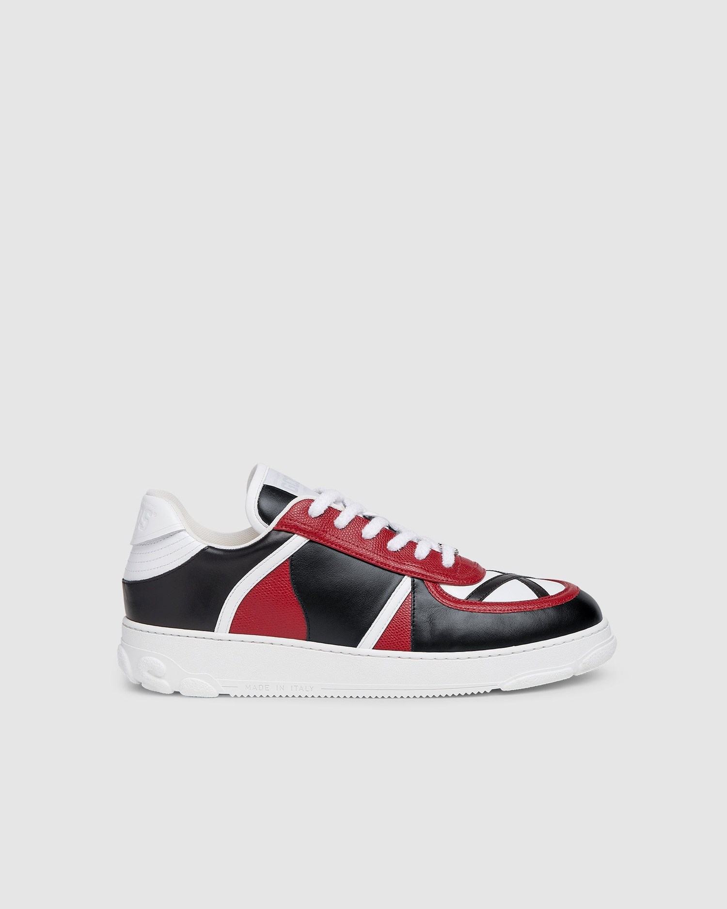 Baskets GCDS Two-tones Cuir Nami Sneakers Homme Rouge | 591862-FOL