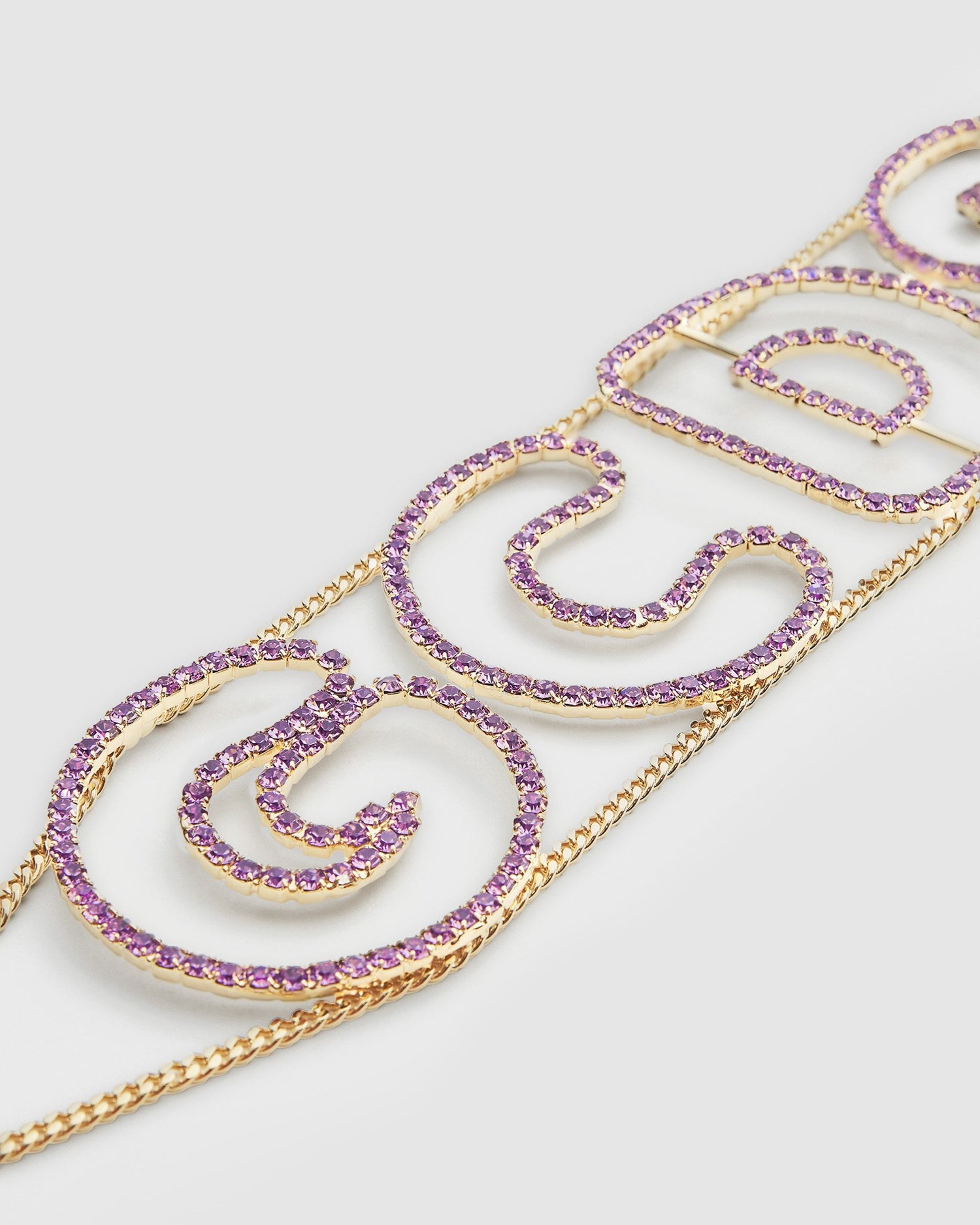 Bijoux GCDS Bling Andy Logo Choker Femme Argent | 763058-TKL