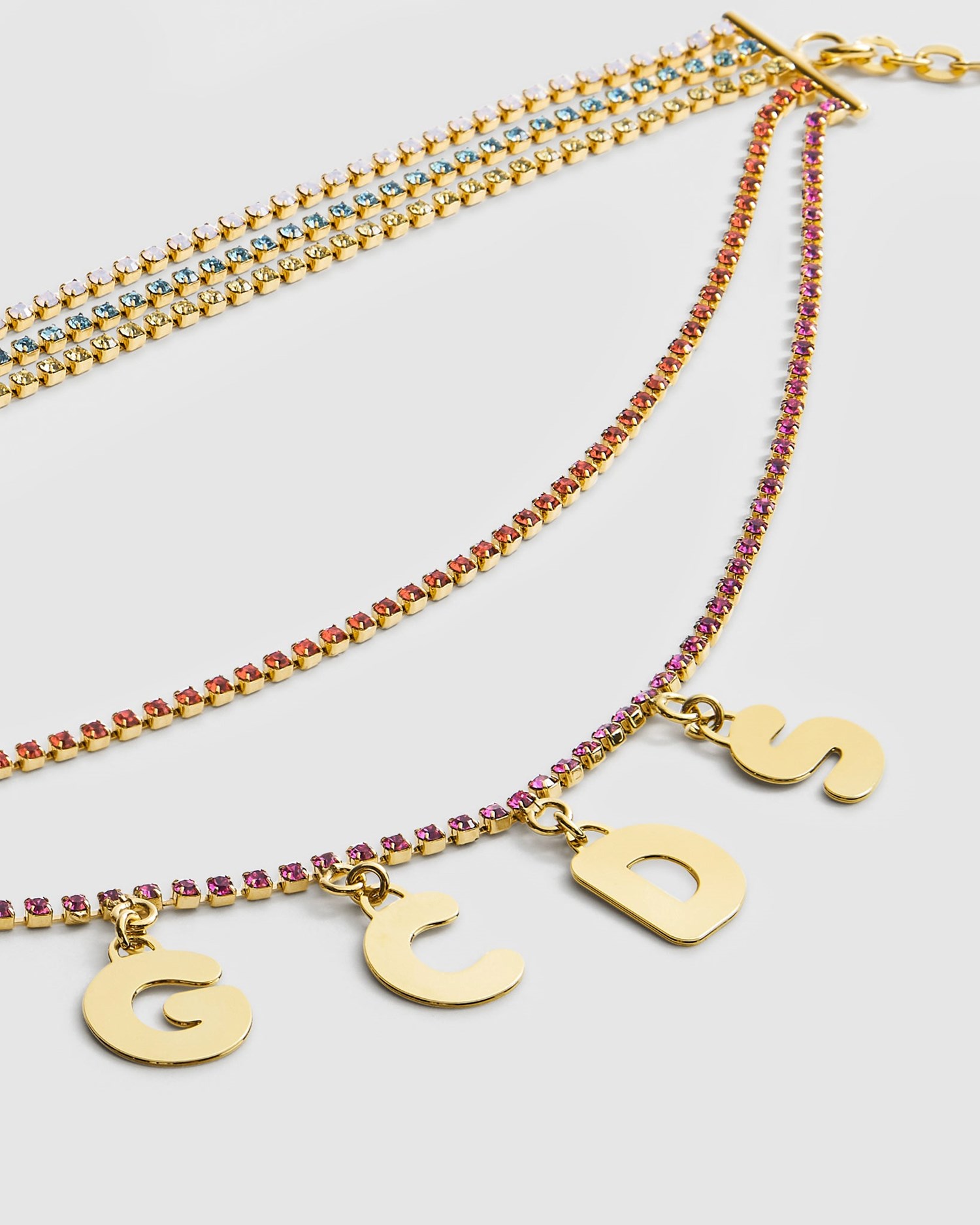 Bijoux GCDS Bling Rainbow Choker Femme Multicolore | 492658-WLE