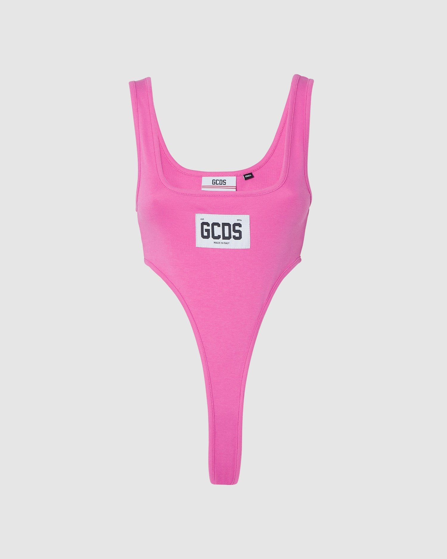 Body GCDS Logo Bodysuit Femme Fushia | 629081-HNS