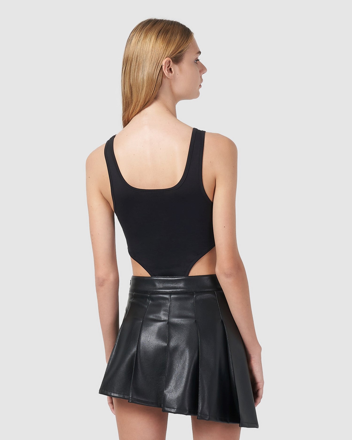 Body GCDS Logo Bodysuit Femme Noir | 946325-MRH