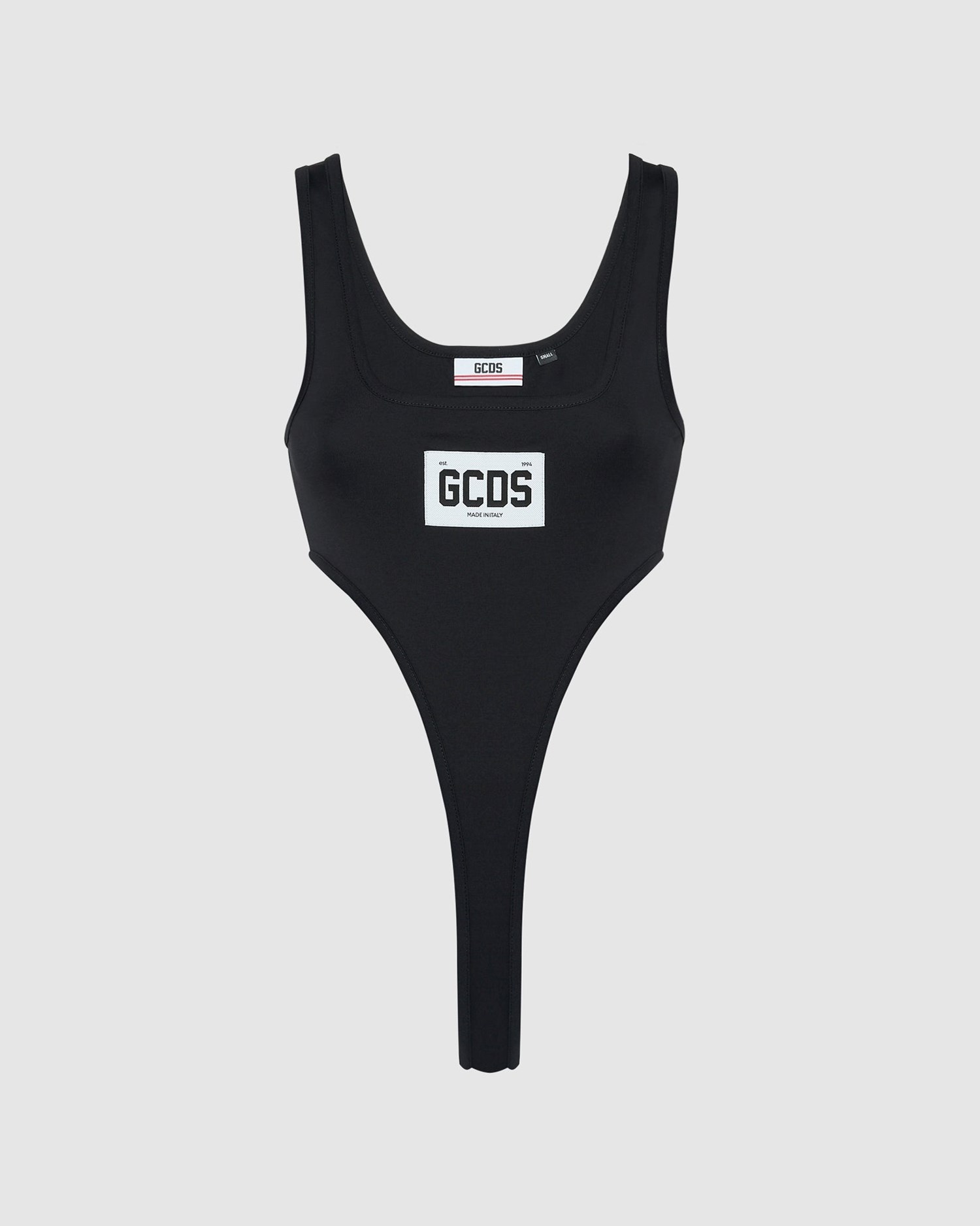 Body GCDS Logo Bodysuit Femme Noir | 946325-MRH