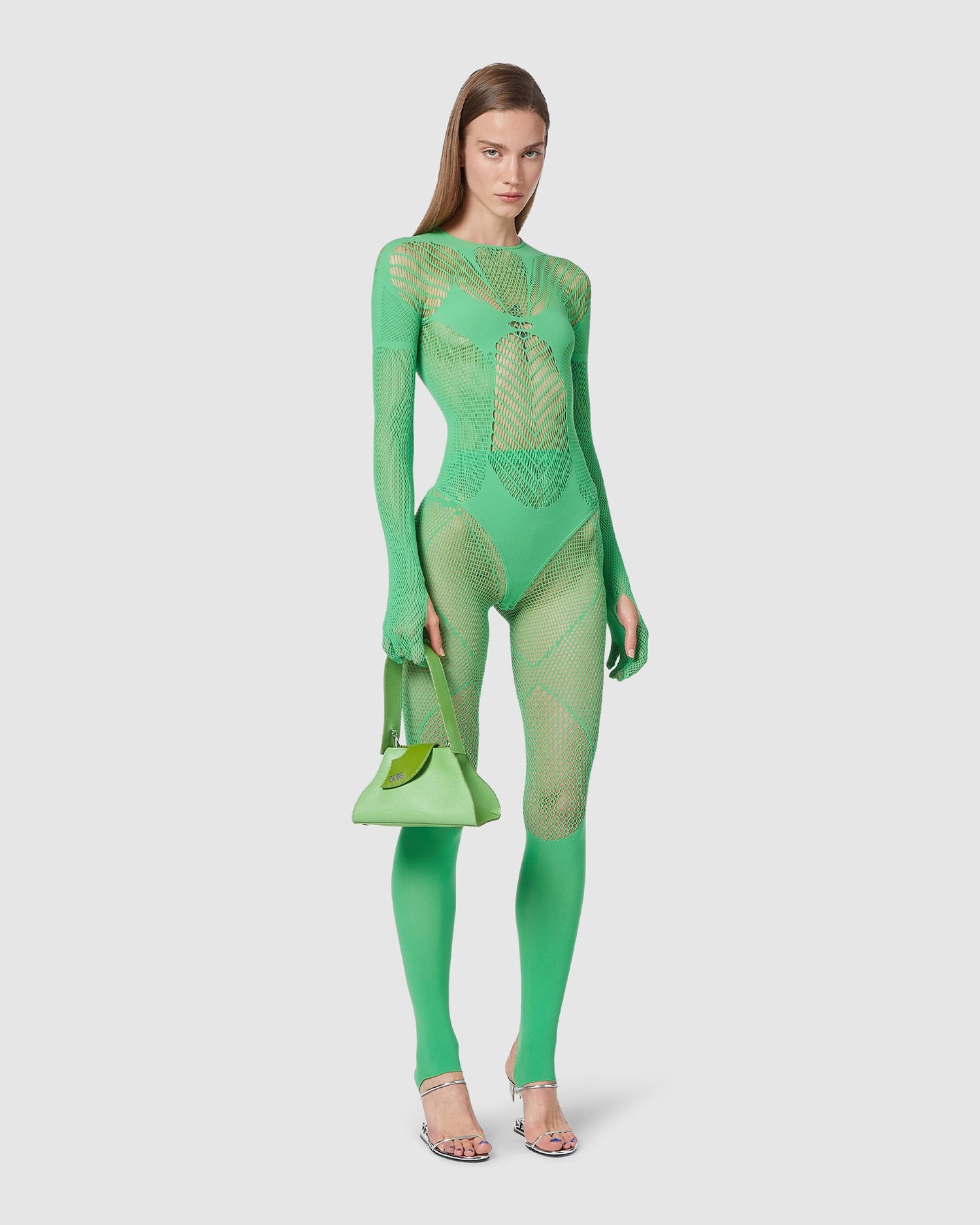 Body GCDS Venom Bodysuit Femme Vert | 123459-TDY