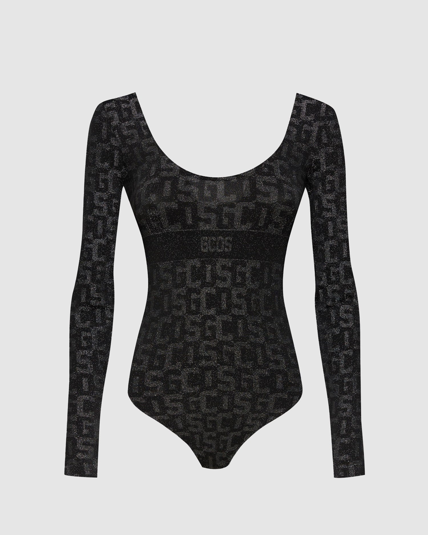Body GCDS Wolford Monogram Bodysuit Femme Noir | 780259-EDA