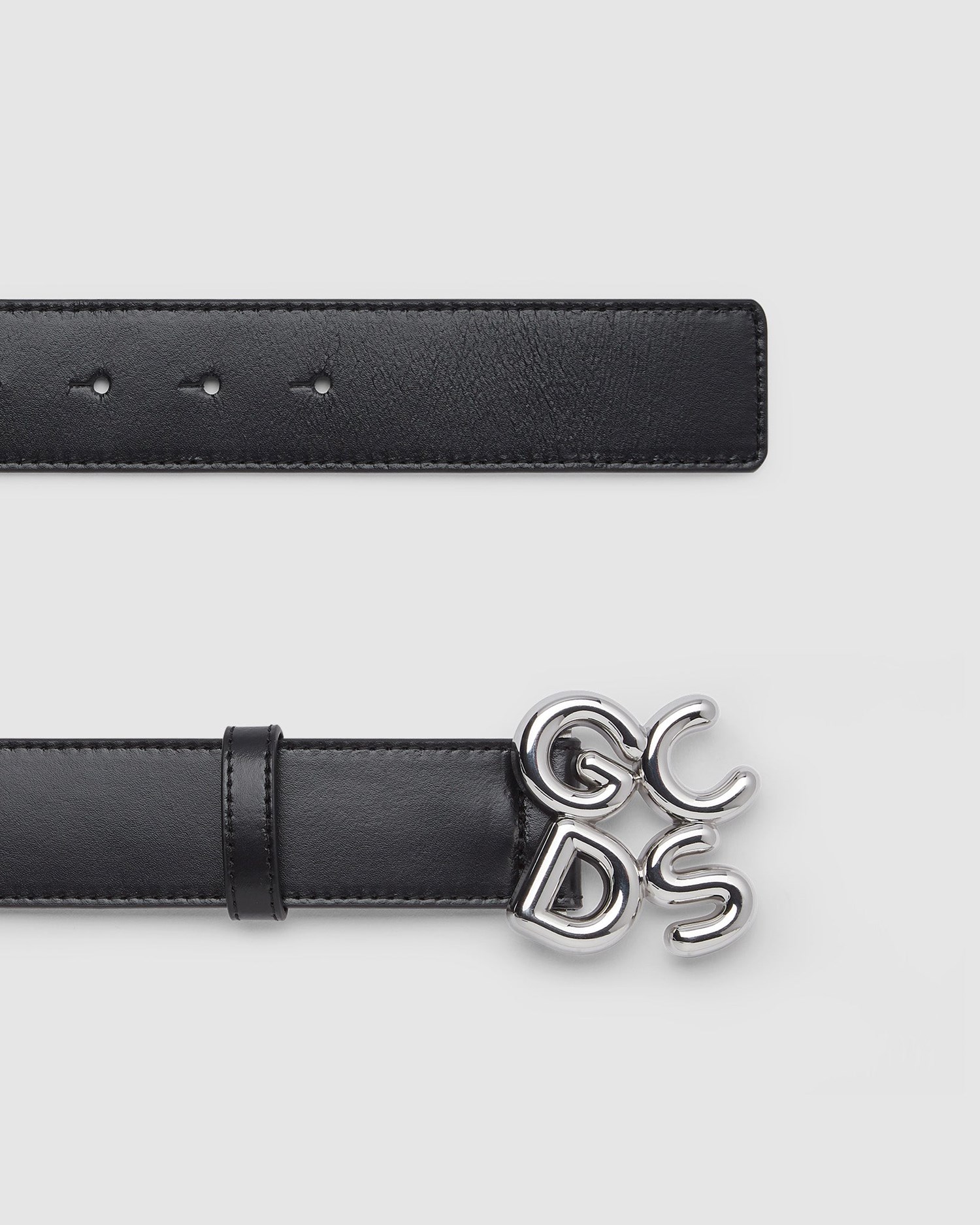 Ceintures GCDS Classiche Logo Belt Homme Doré | 158320-GOU