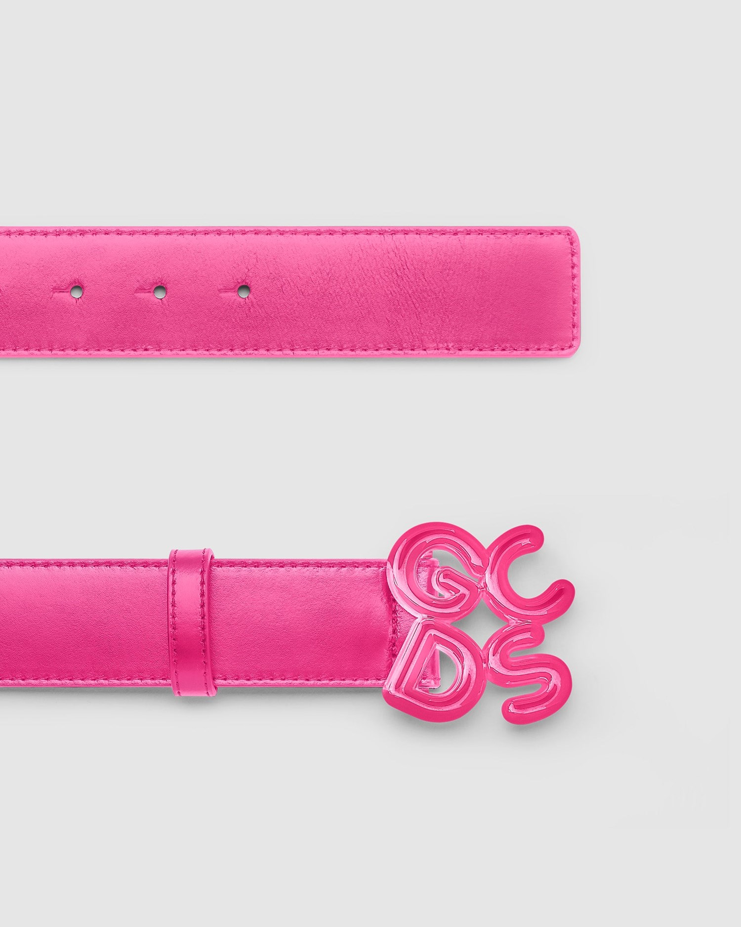 Ceintures GCDS Classiche Logo Belt Homme Doré | 158320-GOU