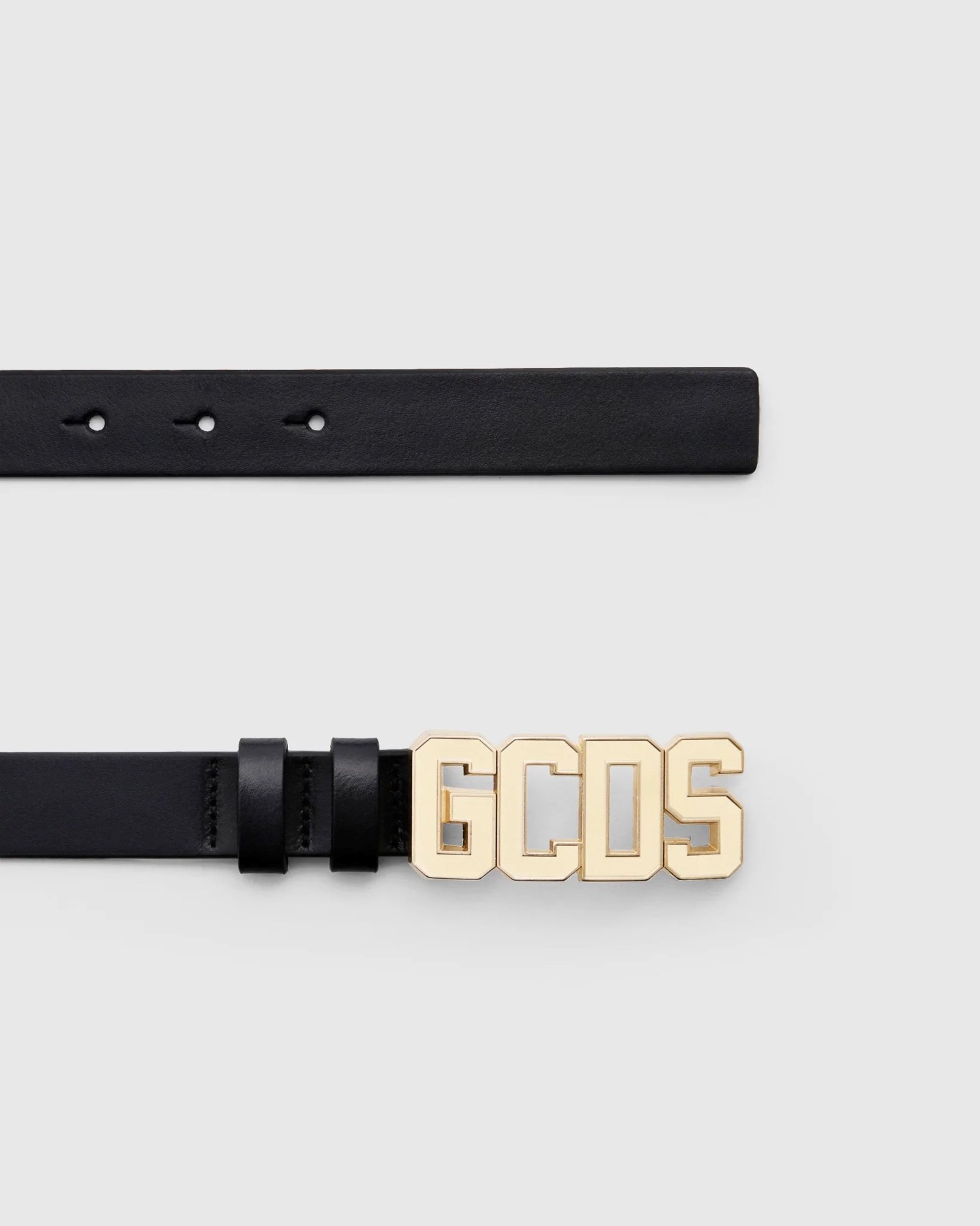 Ceintures GCDS Classiche Logo Belt Homme Doré | 236795-ALJ