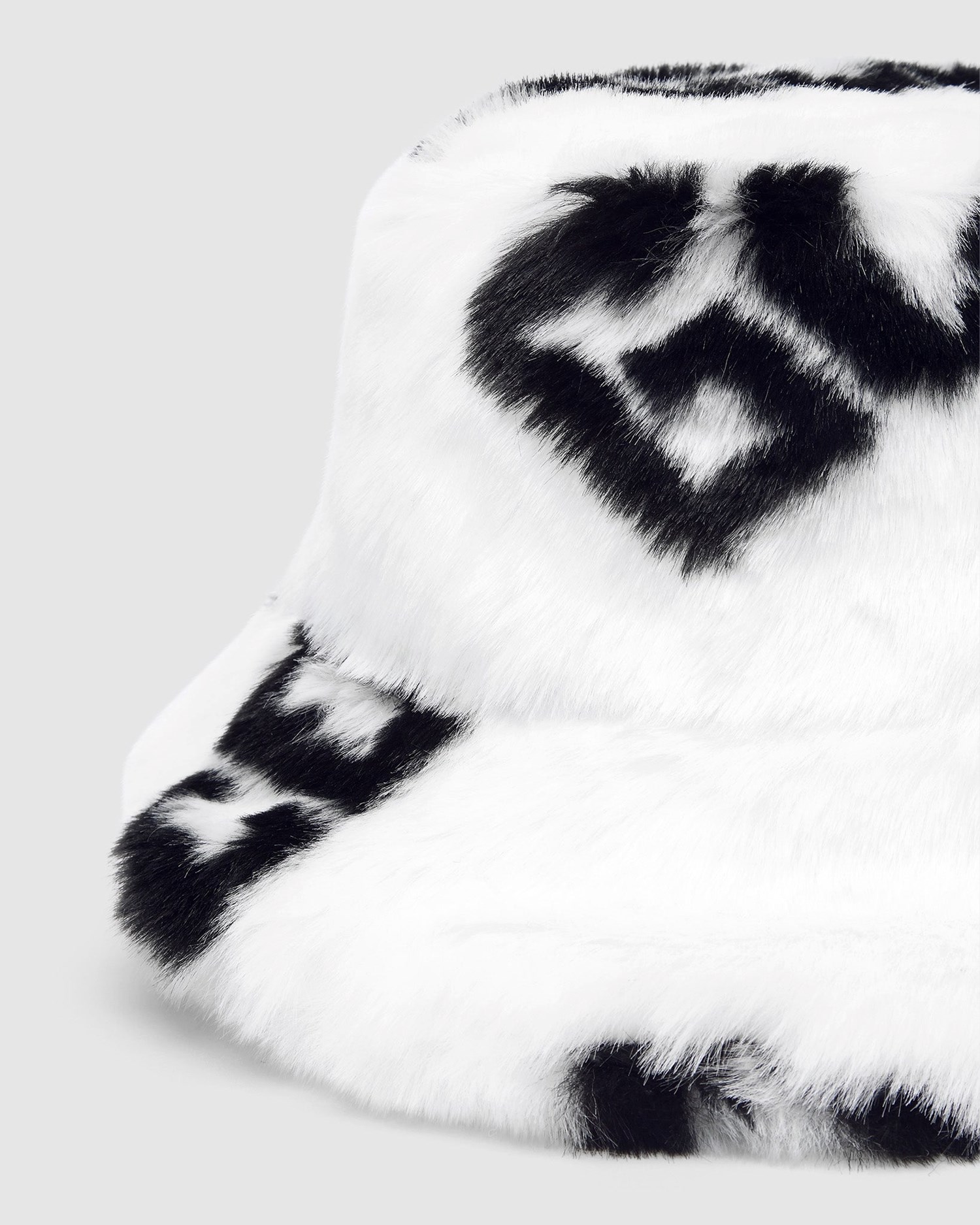 Chapeaux GCDS Faux Fur Bucket Hat Femme Blanche | 465108-YKE