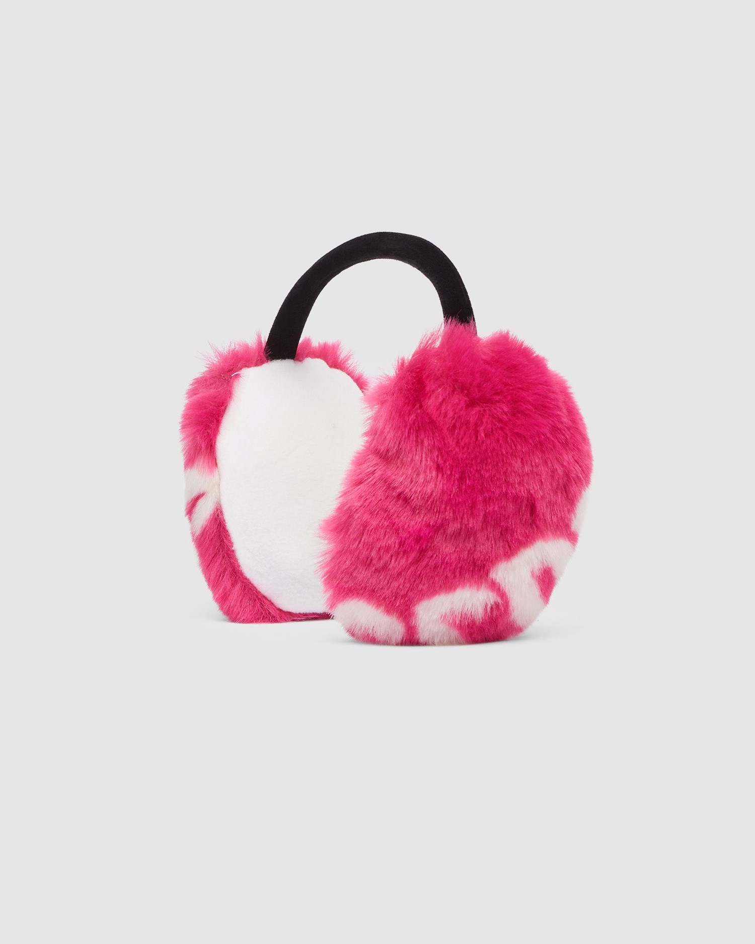 Chapeaux GCDS Faux Fur Earflap Femme Fushia | 395708-OUA