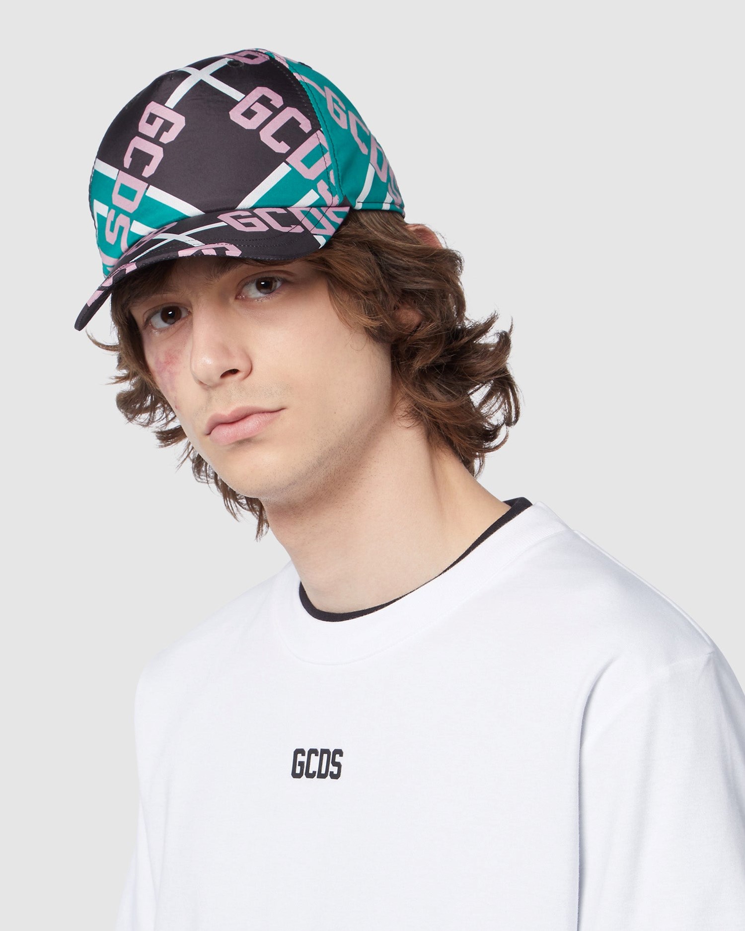 Chapeaux GCDS Tartan Baseball Cap Homme Multicolore | 165392-TSX