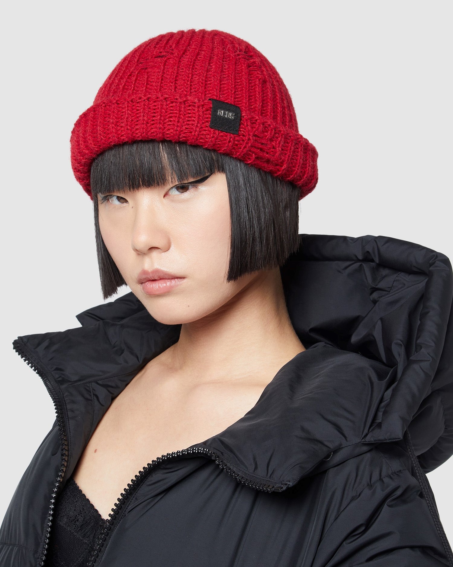 Chapeaux GCDS Giuly Hat Rips Homme Bordeaux | 724865-OEY