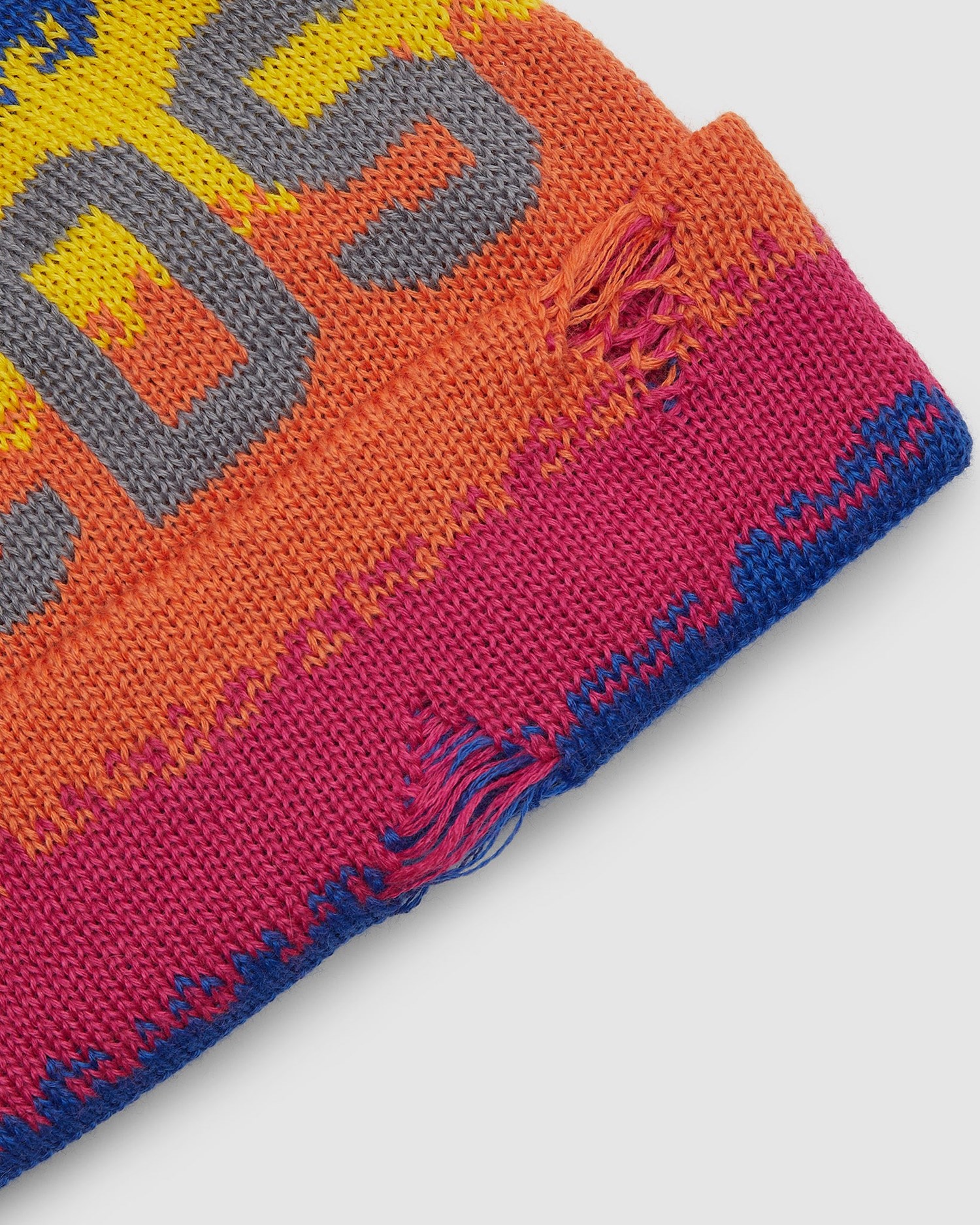 Chapeaux GCDS Rayé Logo Beanie Femme Multicolore | 467895-KIV