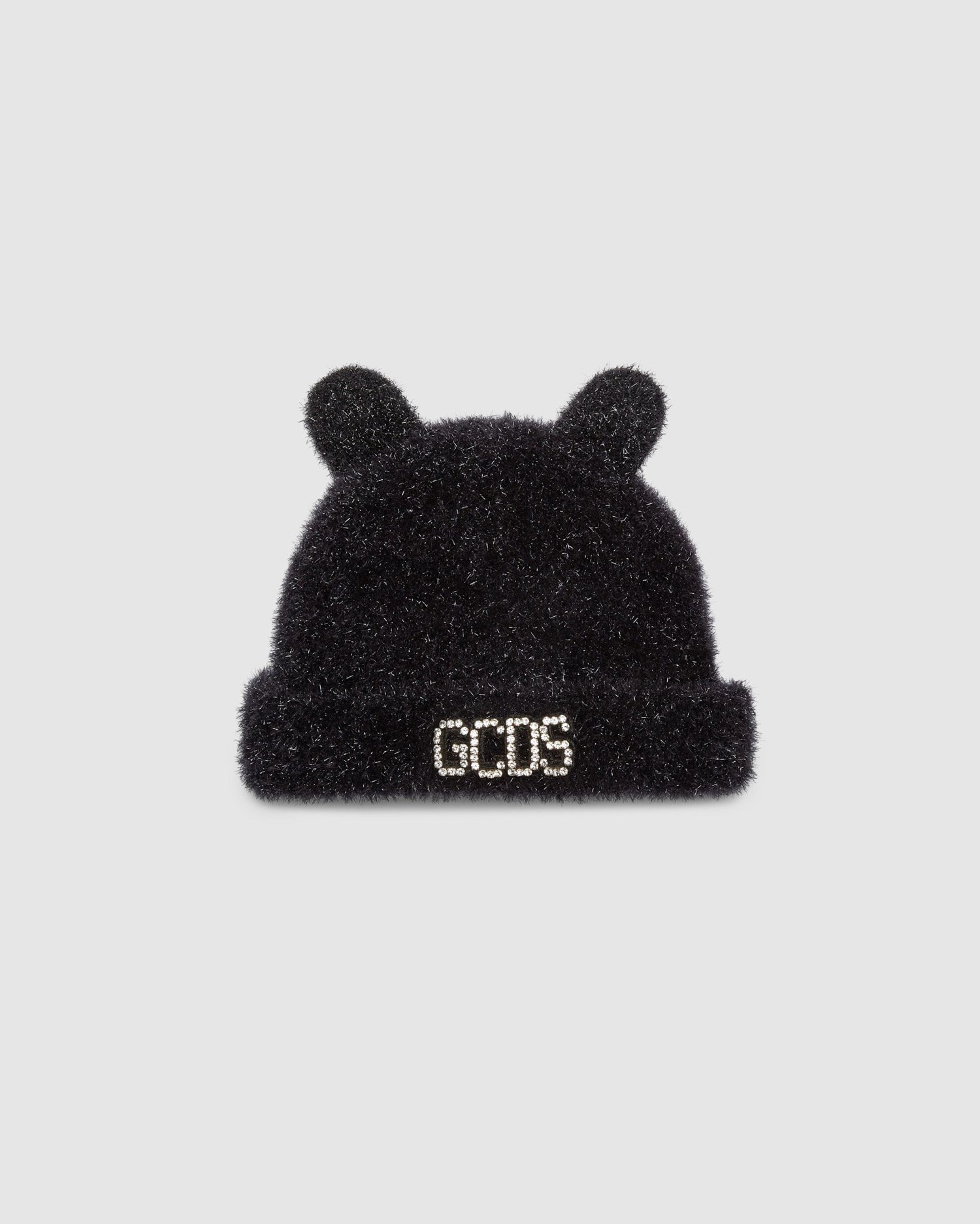 Chapeaux GCDS Teddy Ear Beanie Femme Noir | 904526-GCM