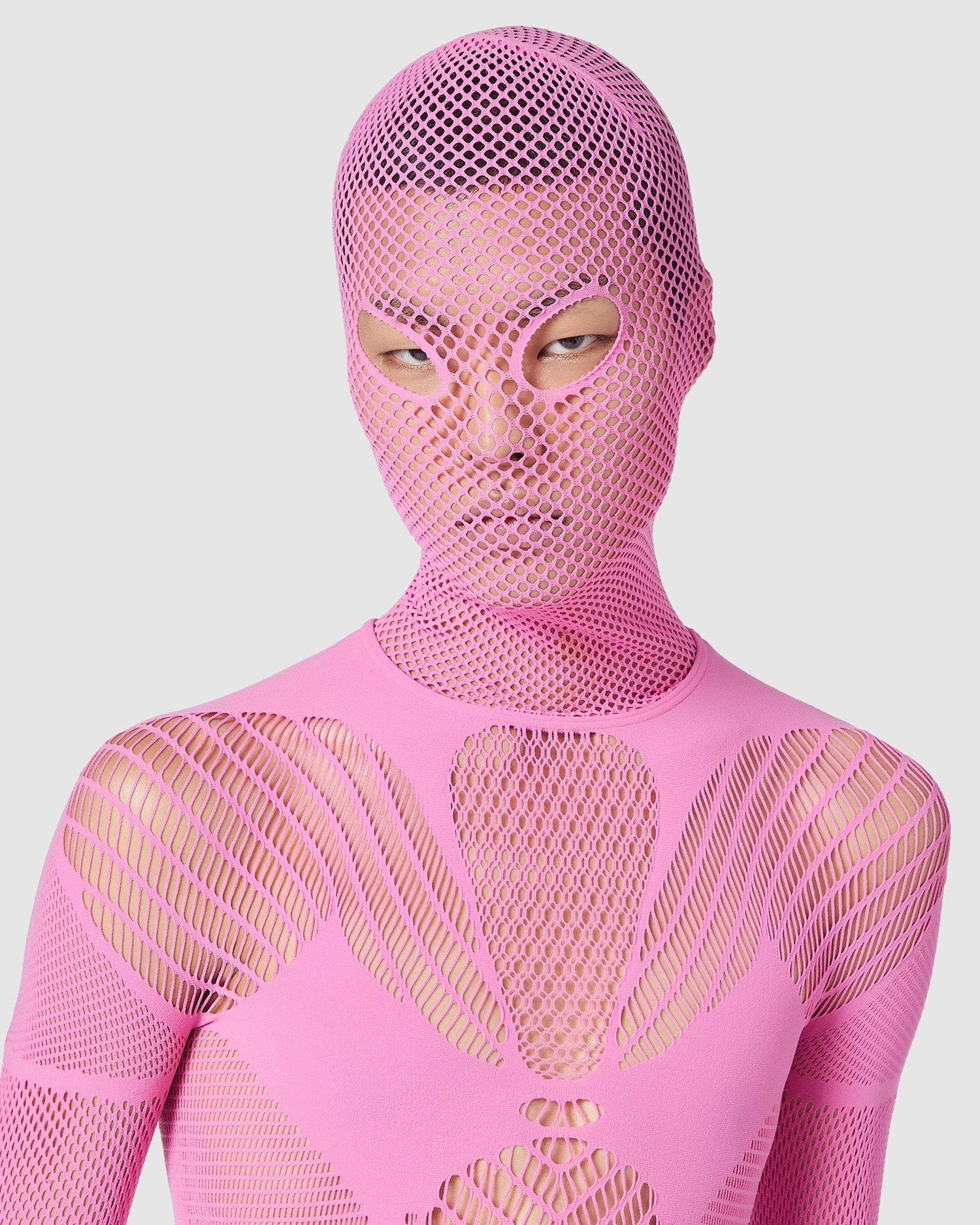 Chapeaux GCDS Venom Balaclava Homme Fushia | 693587-PVY