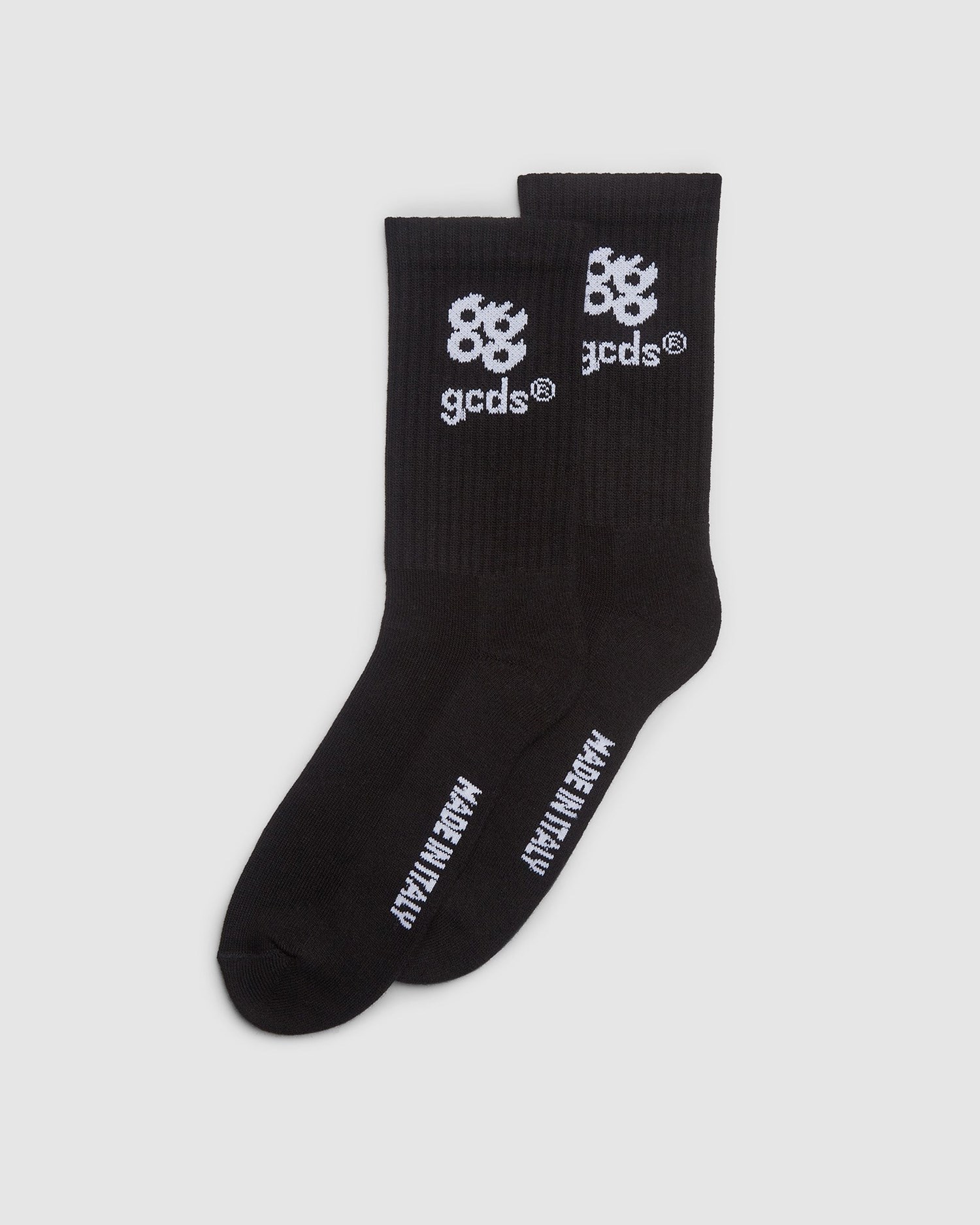 Chaussettes GCDS Bliss Logo Socks Homme Blanche | 146032-SPM