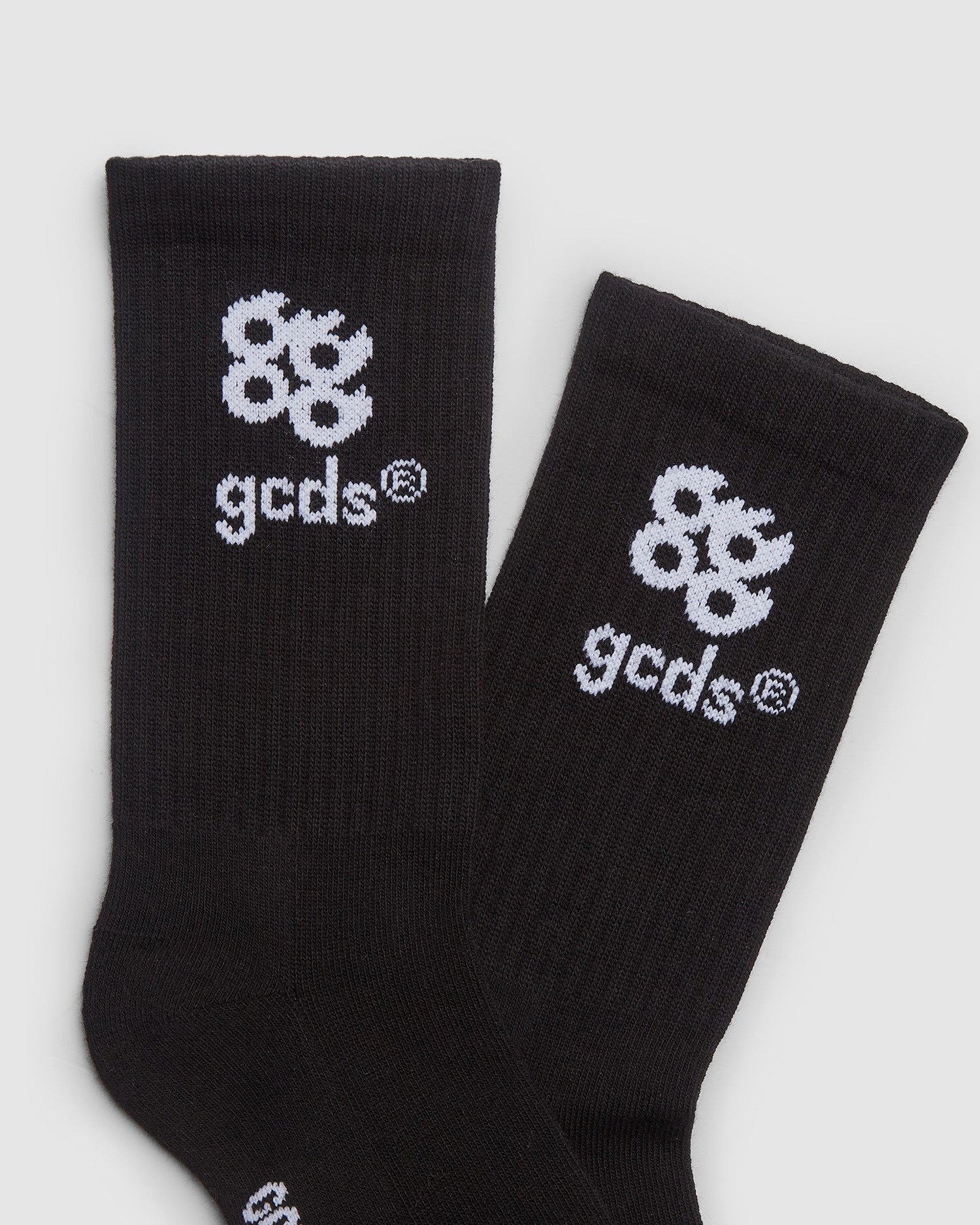 Chaussettes GCDS Bliss Logo Socks Homme Noir | 380591-RGW