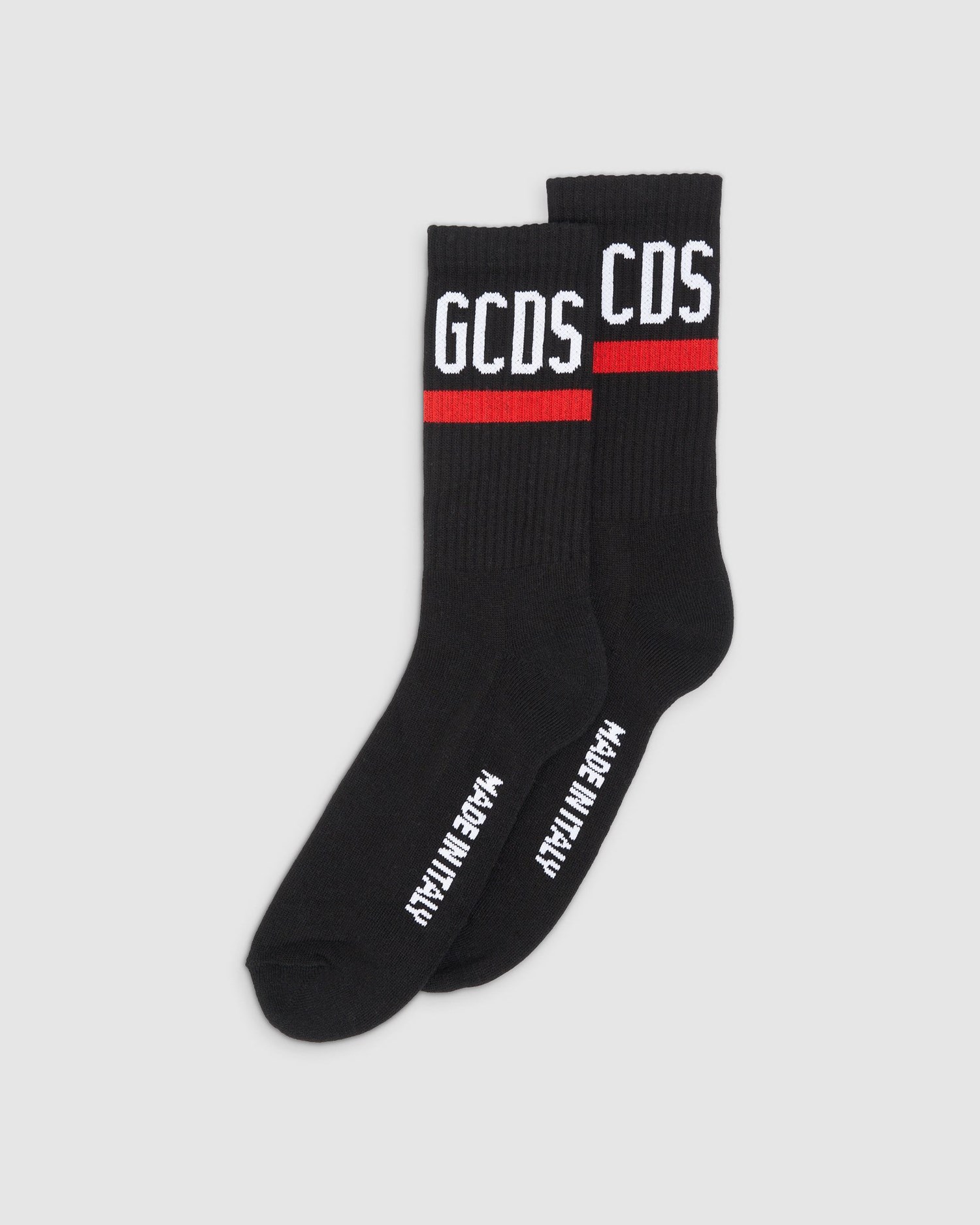 Chaussettes GCDS Bliss Logo Socks Homme Noir | 380591-RGW
