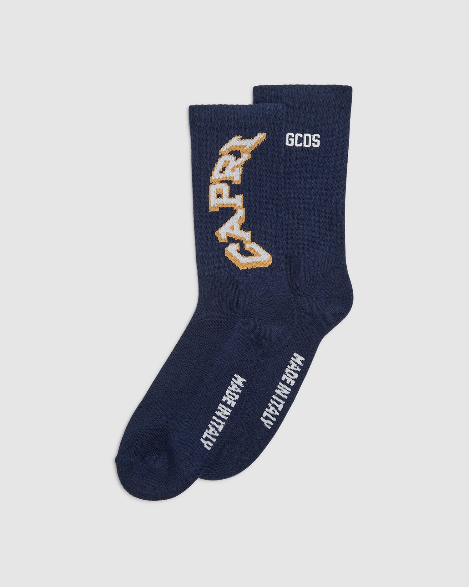 Chaussettes GCDS Capri Socks Femme Bleu | 783129-NSC