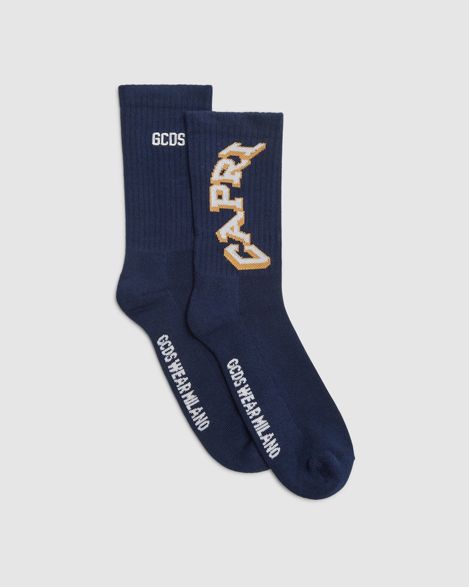 Chaussettes GCDS Capri Socks Femme Bleu | 783129-NSC