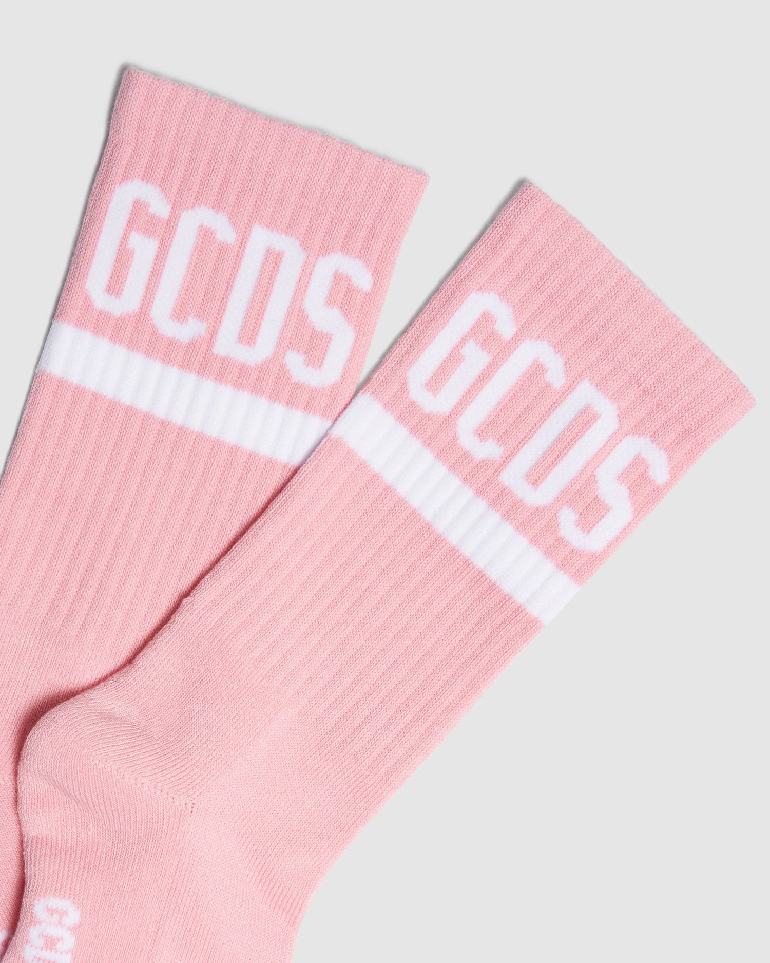 Chaussettes GCDS Logo Socks Femme Rose | 659387-HQU