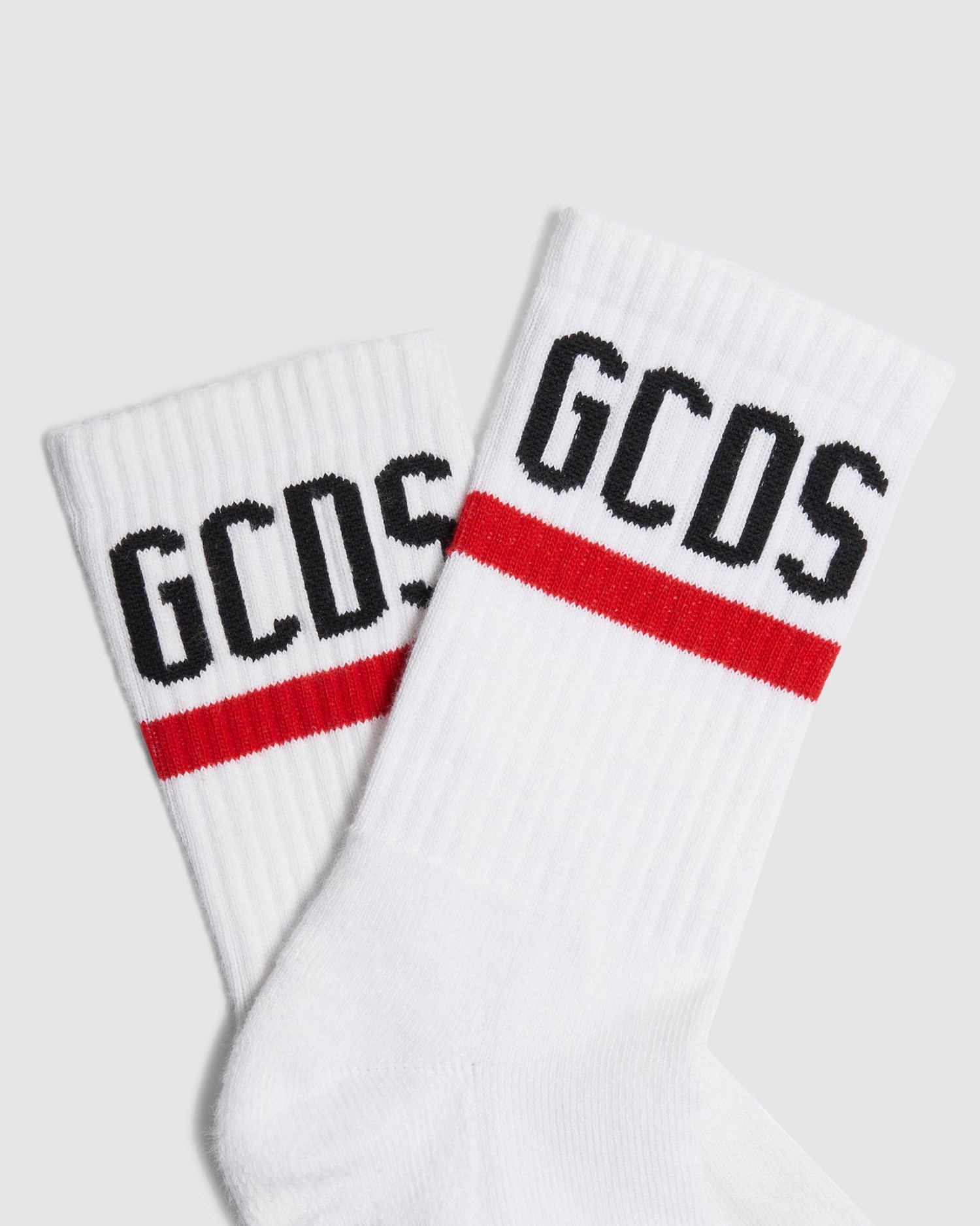 Chaussettes GCDS Logo Socks Homme Blanche | 107896-GBF