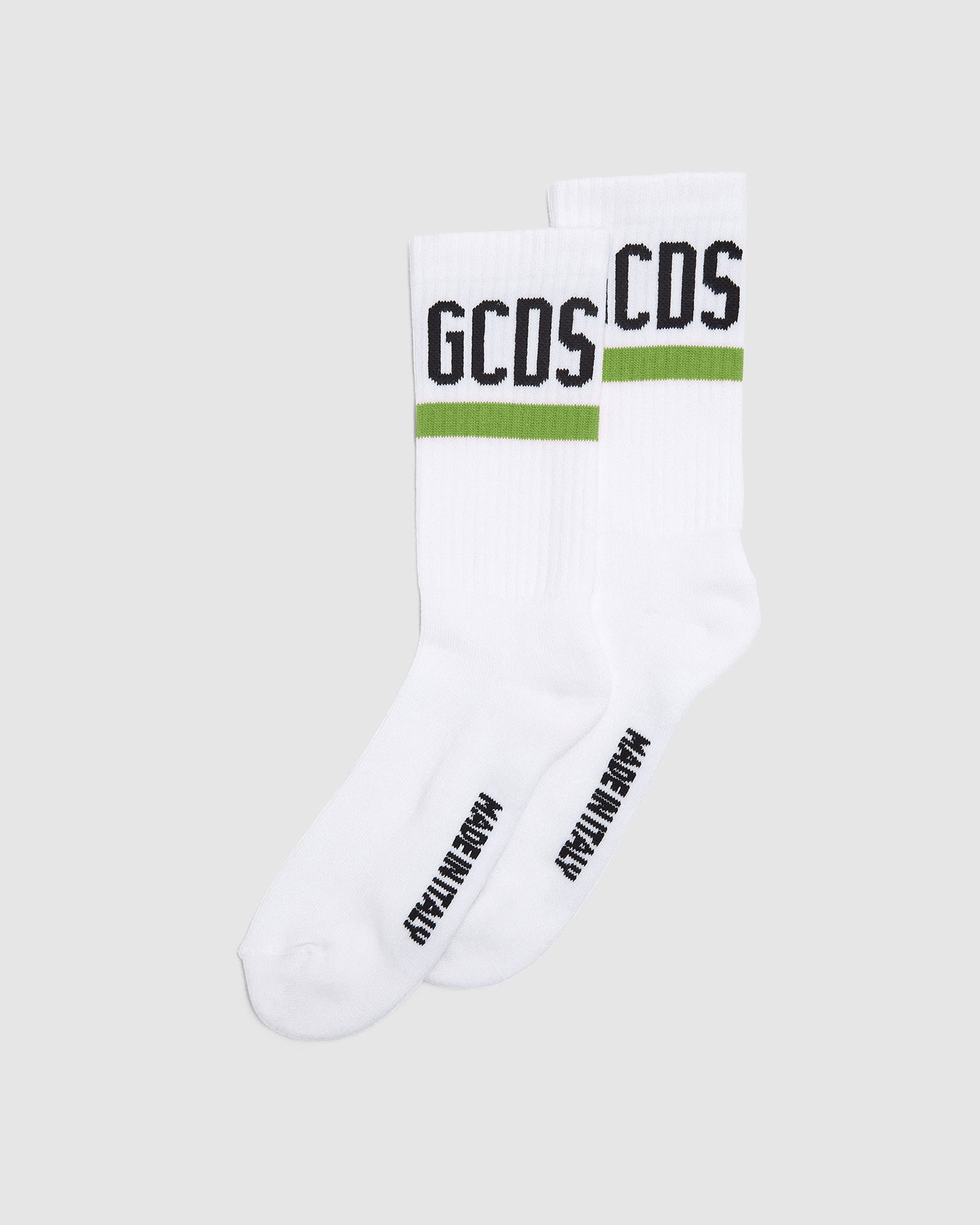 Chaussettes GCDS Logo Socks Homme Vert | 218067-AUY