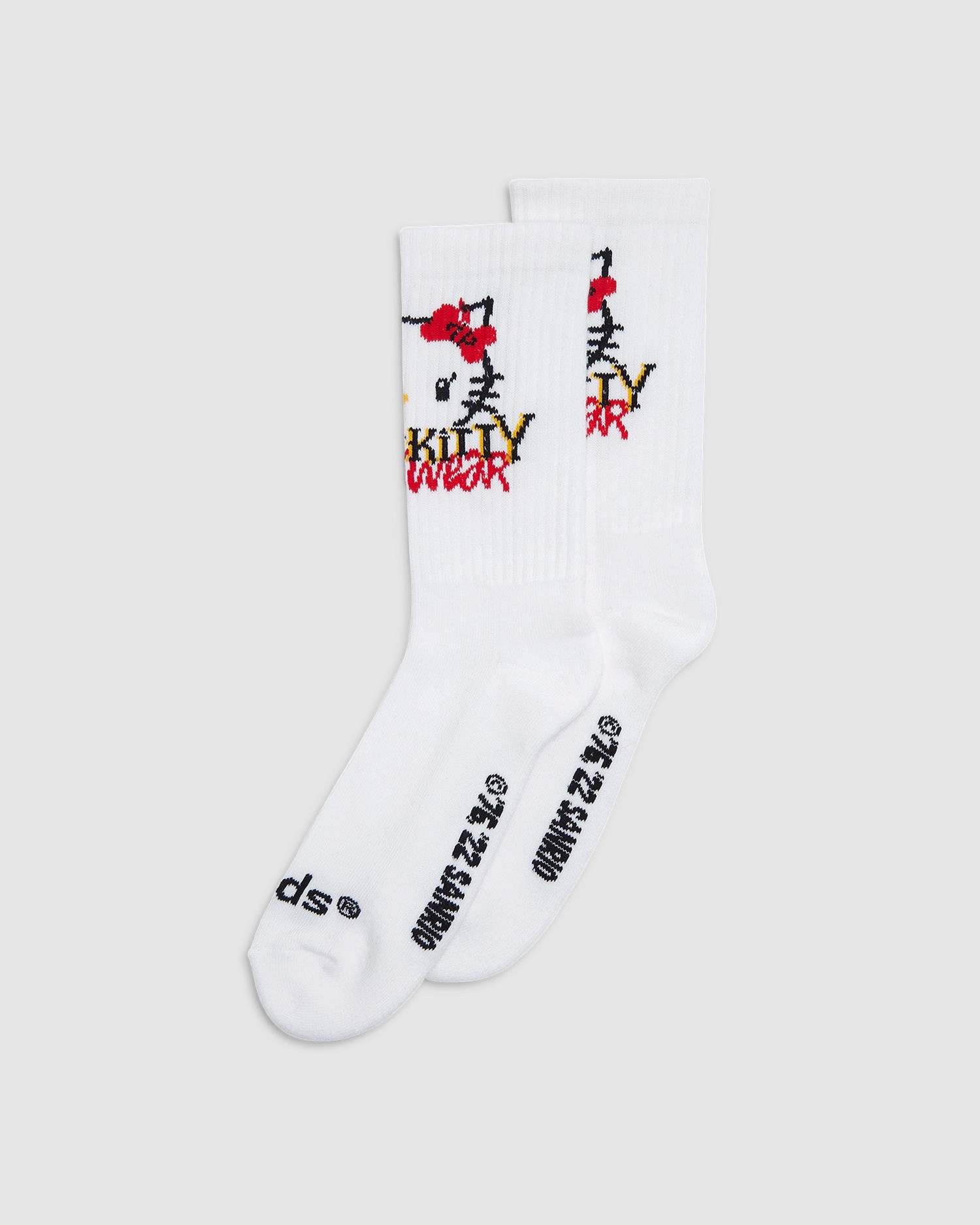 Chaussettes GCDS Hello Kitty Devil Socks Femme Blanche | 691245-GPJ