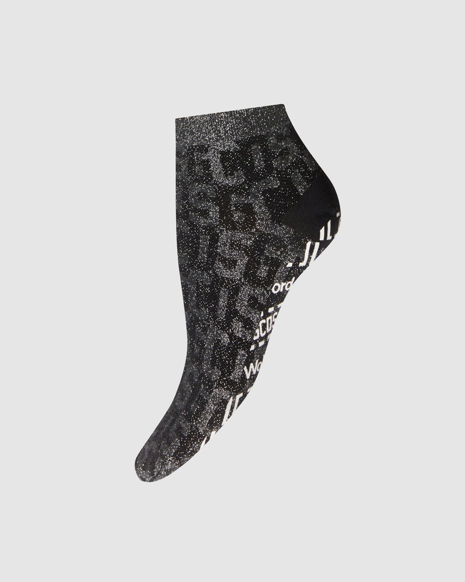 Chaussettes GCDS Wolford Monogram Socks Femme Noir | 163298-IRT